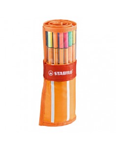 Stabilo Point 88 Pack de 30 Rotulador de Punta Fina de Fibra - Trazo de 0.4mm. - Tinta con Base de Agua - Apto para Reglas y