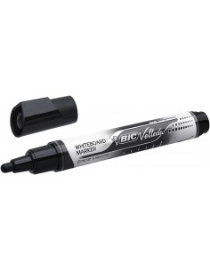 Bic Velleda Tank Marcador para Pizarra - Trazo 2.3mm - Punta Ojival - Tinta con Base de Alcohol - Borrado Optimo - Color Negro