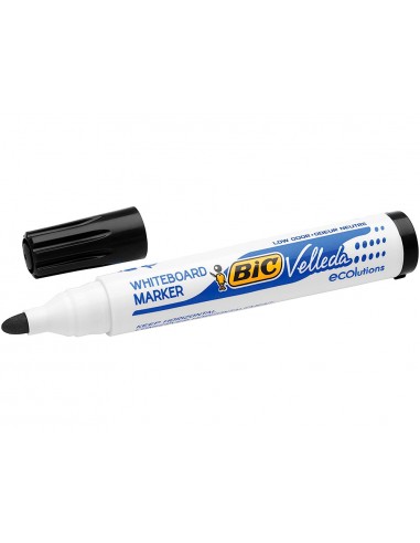 Bic Velleda 1701 ECOlutions Marcadores para Pizarra - Punta Redonda - Trazo de 1.5 mm - Tinta con Base de Alcohol - Ecologico