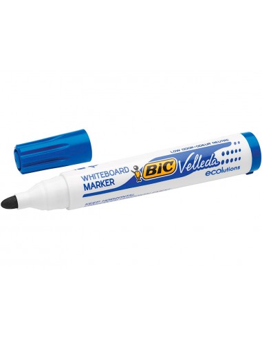 Bic Velleda 1701 ECOlutions Marcadores para Pizarra - Punta Redonda - Trazo de 1.5 mm - Tinta con Base de Alcohol - Ecologico