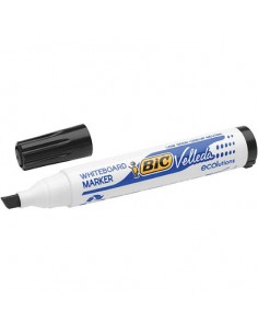 Bic Velleda 1751 ECOlutions Marcadores para Pizarra - Punta Biselada - Trazo entre 3mm y 5.5mm - Tinta con Base de Alcohol -
