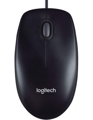 Logitech M90 Raton USB 1000dpi - 3 Botones - Uso Ambidiestro - Color Negro