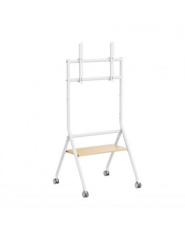 Ewent EW1582 Soporte de Suelo para Pantallas Interactivas TV de 37 a 86" - Bandeja Multiusos - Peso Max. 80kg - Altura