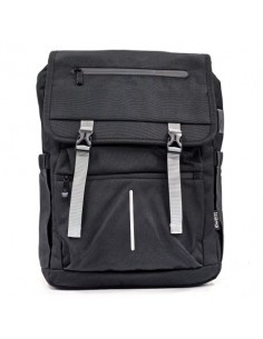 Ewent EW2537 Vintage Mochila para Portatil hasta 16 1" - Imprermeable - Correa para Trolley - Espalda y Hombros Transpirables