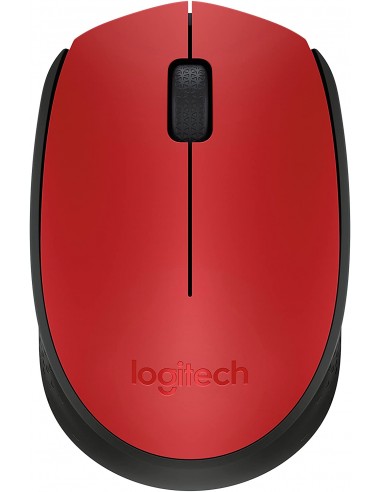 Logitech M171 Raton Inalambrico 1000dpi - 3 Botones - Uso Ambidiestro - Color Rojo
