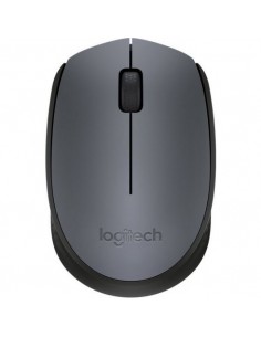 Logitech M170 Raton Inalambrico 1000dpi - 3 Botones - Uso Ambidiestro - Color Gris Negro