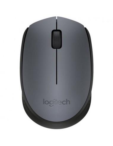 Logitech M170 Raton Inalambrico 1000dpi - 3 Botones - Uso Ambidiestro - Color Gris Negro