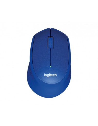 Logitech M330 Silent Plus Raton Inalambrico 1000dpi - Silencioso - 3 Botones - Uso Diestro - Color Azul