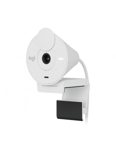 Logitech Brio 300 Webcam Full HD - 2 Megapixeles - Campo Visual 70Â-- Color Blanco Crudo
