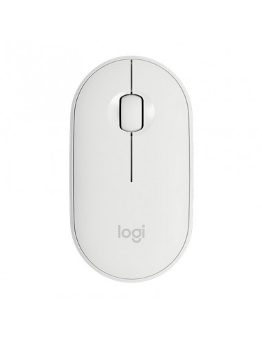 Logitech Pebble M350 Raton Inalambrico USB 1000dpi - 3 Botones - Uso Ambidiestro - Color Blanco