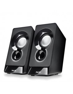 NGS SB210 Altavoces 2.0 12W - Alimentacion por USB - Entrada Jack - Control de Volumen Integrado - Color Negro