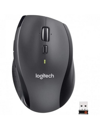 Logitech M705 Marathon Raton Inalambrico USB 1000dpi - 6 Botones - Uso Diestro - Color Negro Gris Oscuro