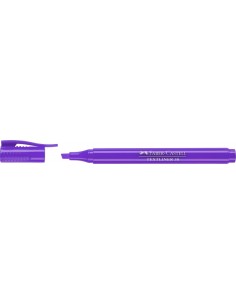 Faber-Castell Textliner 38 Marcador Fluorescente - Cuerpo Fino - Punta Biselada - Trazo Grueso y Fino - Tinta con Base de