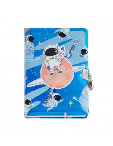 Miquel Rius Back2Fun Diario Secreto Holografico Astronauta - Cierre con Candado - Lapiz Incluido
