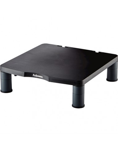 Fellowes Soporte Elevador Estandar para Monitor - Ajuste de Altura - Patas Antideslizantes - Peso Max 27kg - Color Grafito
