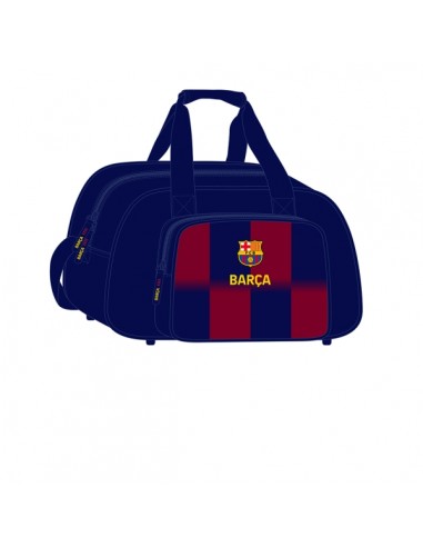 Safta F.C. Barcelona Bolsa Deporte - Bandolera Ajustable - Asa de Mano - Fondo Semirigido Extraible - 40x24x23cm - Tacos