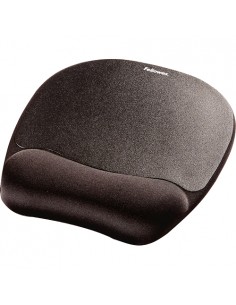Fellowes Alfombrilla con Reposamuñecas Espuma Memory Foam - Confort Excepcional - Color Negro