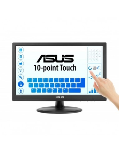 Asus VT169HE Monitor Tactil 15.6" LED IPS FullHD 60Hz - Capacidad Tactil 10 Puntos - Respuesta 5ms - 16 9 - HDMI-VGA - VESA