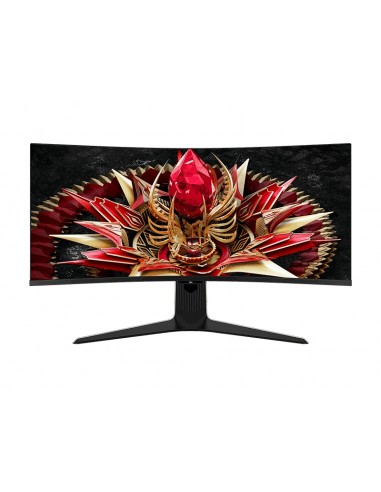TCL 34R83Q Monitor 34" Curvo MiniLED 21 9 - Ultra WQHD - 170Hz - Respuesta 1ms - Luz Ambiental - Vesa 100x100 - Color Blanco