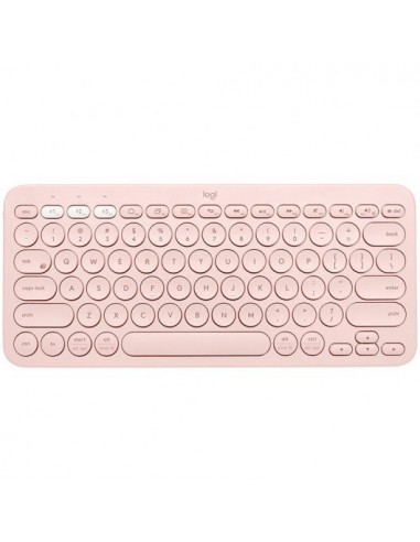 Logitech K380 Teclado Inalambrico Bluetooth - Hasta 3 Dispositivos Simultaneamente - Color Rosa