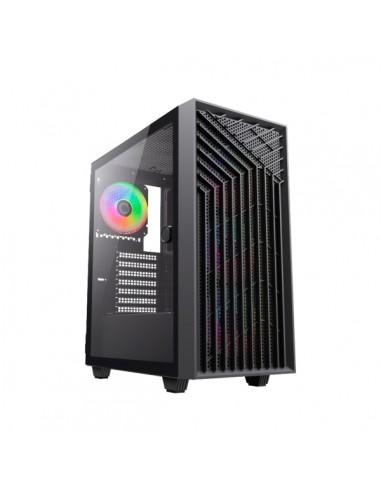 Coolbox GA300 GridLine Caja Torre ATX-Micro ATX-Mini-ITX - Lateral Cristal Templado - TamaÃ±o HDD 2.5"-3.5" - USB-A 3.0