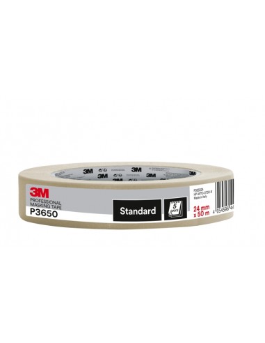 3M Cinta de Enmascarar Profesional - 24mm x 50m - Color Blanco