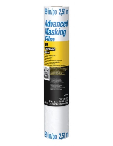 3M Hand-Masker Film para Enmascarar - 2.51x27.4m - Color Azul Blanco