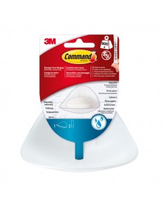 Command Jabonera de Aseo - Soporta hasta 0.9kg - Color Blanco