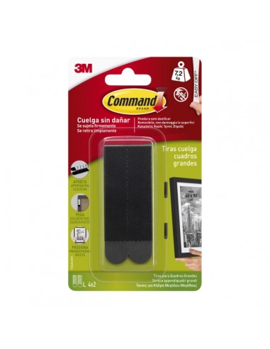 Command Tiras Adhesivas para Colgar Cuadros - Color Negro