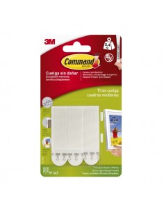 Command Tiras Adhesivas para Colgar Cuadros - Color Blanco
