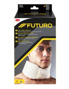Futuro Collarin Cervical - Ajustable (6.35-12.7cm) - Transpirable - Ergonomico - Color Blanco