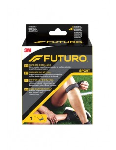Futuro Rodillera Soporte Rotuliano - Ajustable (31.8 - 44.5cm) - Transpirable - Color Negro
