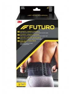 Futuro Faja Lumbar - Ajustable (73.7 - 129.5cm) - Transpirable - Elastico - Color Negro