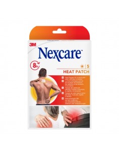 Nexcare Pack de 5 Parches Termicos - 9.5x13cm - Color Blanco
