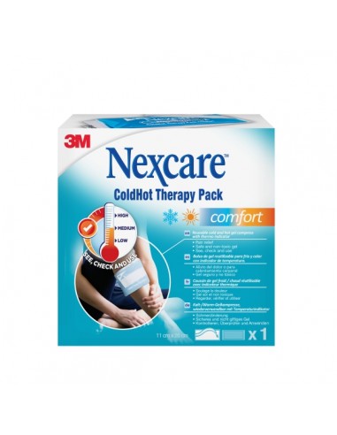Nexcare Coldhot Therapy Comfort Compresa para Termoterapia - Frio o Calor Superficial - Incluye Funda Protectora - Color Azul
