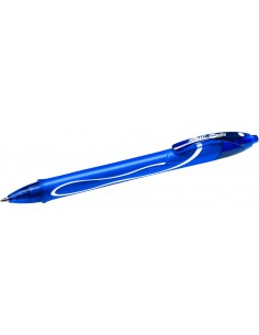 Bic Gel-Ocity Quick Dry Boligrafo de Gel Retractil - Punta Media de 0.7 mm - Tinta de Gel - Anti-Manchas - Secado Ultra