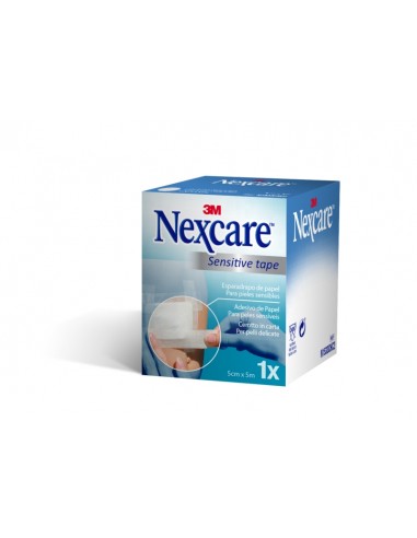 Nexcare Sensitive Esparadrapo - 50mm x 5m - Color Blanco