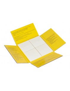 Post-It Pack de 12 Blocs de 36 Notas Transparentes - Forma Cuadrada - Color Transparente