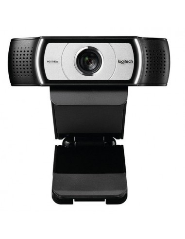 Logitech C930e Webcam HD 1080p - USB 2.0 - Microfonos Integrados - Enfoque Automatico - Angulo de Vision 90-- Color