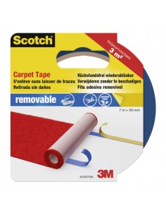 Scotch Cinta Adhesiva para Moqueta - 50mm x 7m - Color Azul