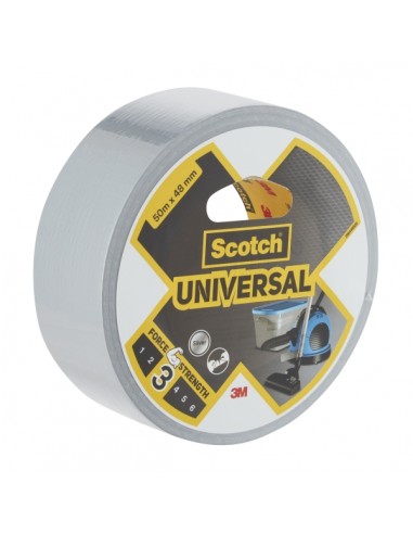 Scotch Universal Cinta Adhesiva Americana - 48mm x 50m - Color Plata