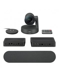 Logitech Rally Kit de Videoconferencias Camara PTZ Ultra HD 4K USB-C 3.0 - Altavoz con Cancelacion de Eco - Microfono con