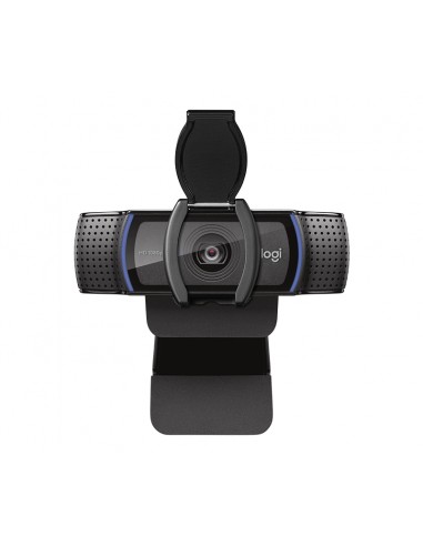 Logitech C920s Webcam HD Pro 1080p - USB 2.0 - Enfoque Automatico - Microfonos Integrados - Tapa de Obturador - Campo Visual