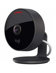 Logitech Circle View Camara de Videovigilancia WiFi FullHD 1080p - Angulo de Vision 180-- 2 Canales Audio - Microfono y