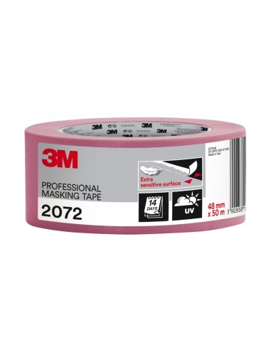 3M Cinta de Enmascarar - 48mm x 50m - Color Rosa