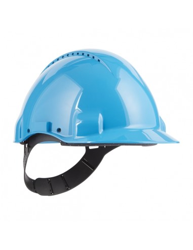 3M Casco de Proteccion - con Ventilacion - Sensor Uvicator - Pin de Ajuste - Color Azul