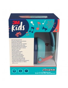 3M Orejeras Auditivas Infantiles - SNR 30dB - Diadema Flexible - Ajustable - Color Turquesa