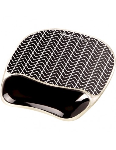 Fellowes Alfombrilla con Reposamuñecas Photo Gel - Alivia los Puntos de Presion - Base Antideslizante - Color Negro