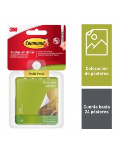 Command Tiras Adhesivas para Posteres - Color Gris