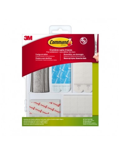 Command Kit Surtido de Fijacion Adhesiva - Colores Surtidos